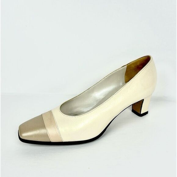 Peter Kaiser Leather Beige Pumps size 7 1/2 - Picture 1 of 13